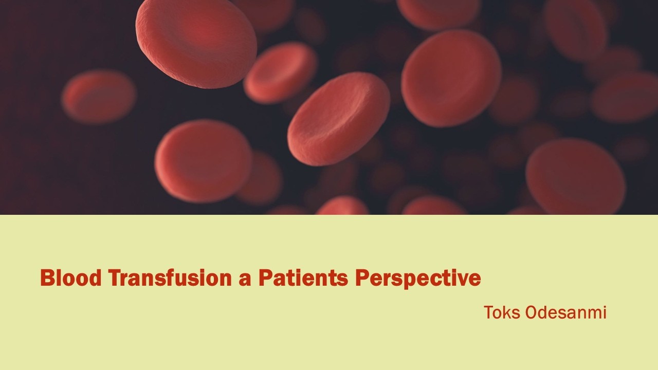 Blood Transfusion A Patients Perspective