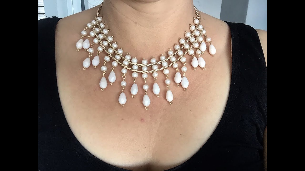 collar de perlas de fantasia