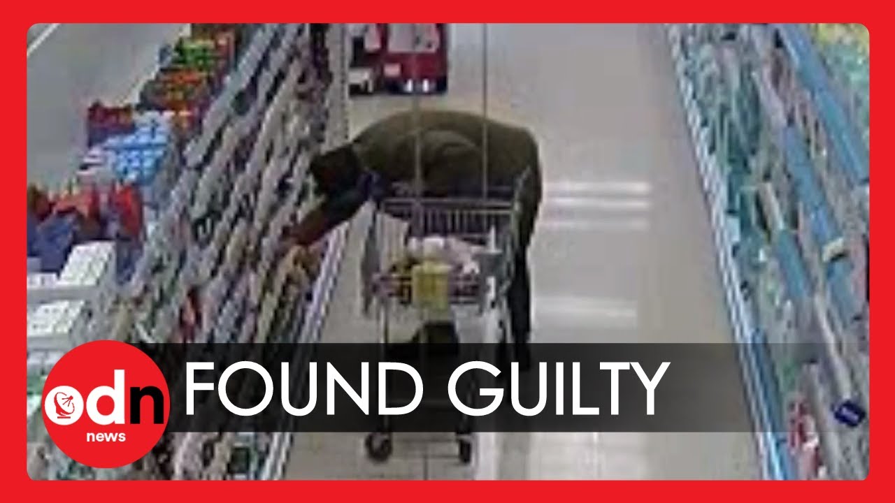 Shocking! CCTV Footage of Man Putting Baby Food Laced with Shards of Metal on Supermarket Shelves