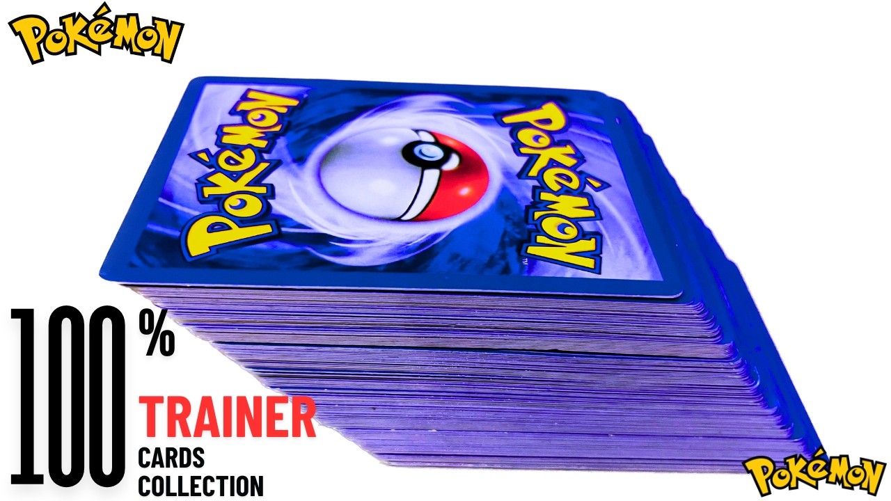100 Of Pokemon TRAINER CARDS Collection | 100 TRAINER CARDS | POKEMON TRAINER CARD #pokemon #pok&eacute;mon