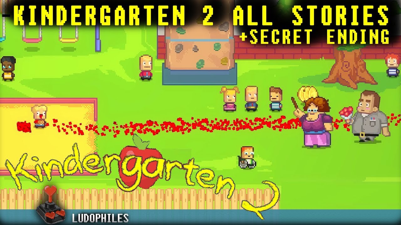 Kindergarten 2 All Stories + Secret Ending Full Playthrough / Longplay / Walkthrough (no commentary)