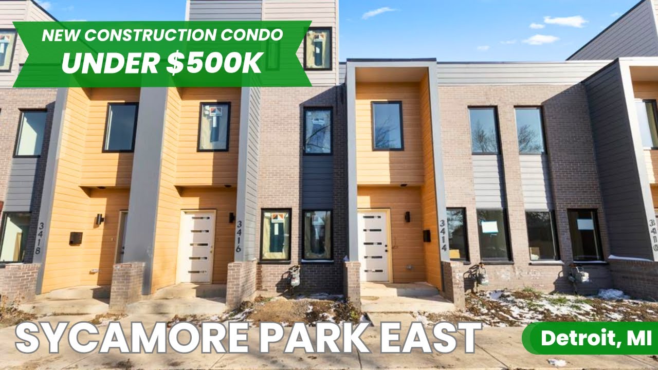 Inside This Modern Detroit Townhome with a Rooftop Terrace 🏡✨ | New Construction Tour