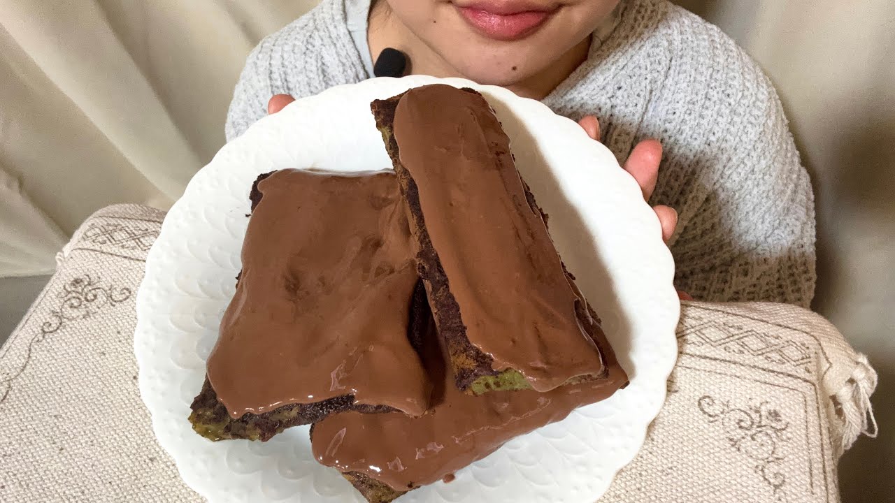 咀嚼音ASMR/ドバイチョコパイ/두바이 초코파이/Dubai Chocolate Pie