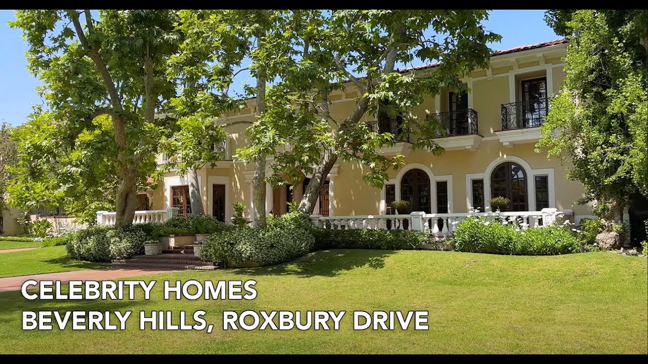 Beverly Hills, Roxbury Drive, Lucille Ball, Ginger Rogers, Jimmy Stewart, Celebrity Homes & Mansions