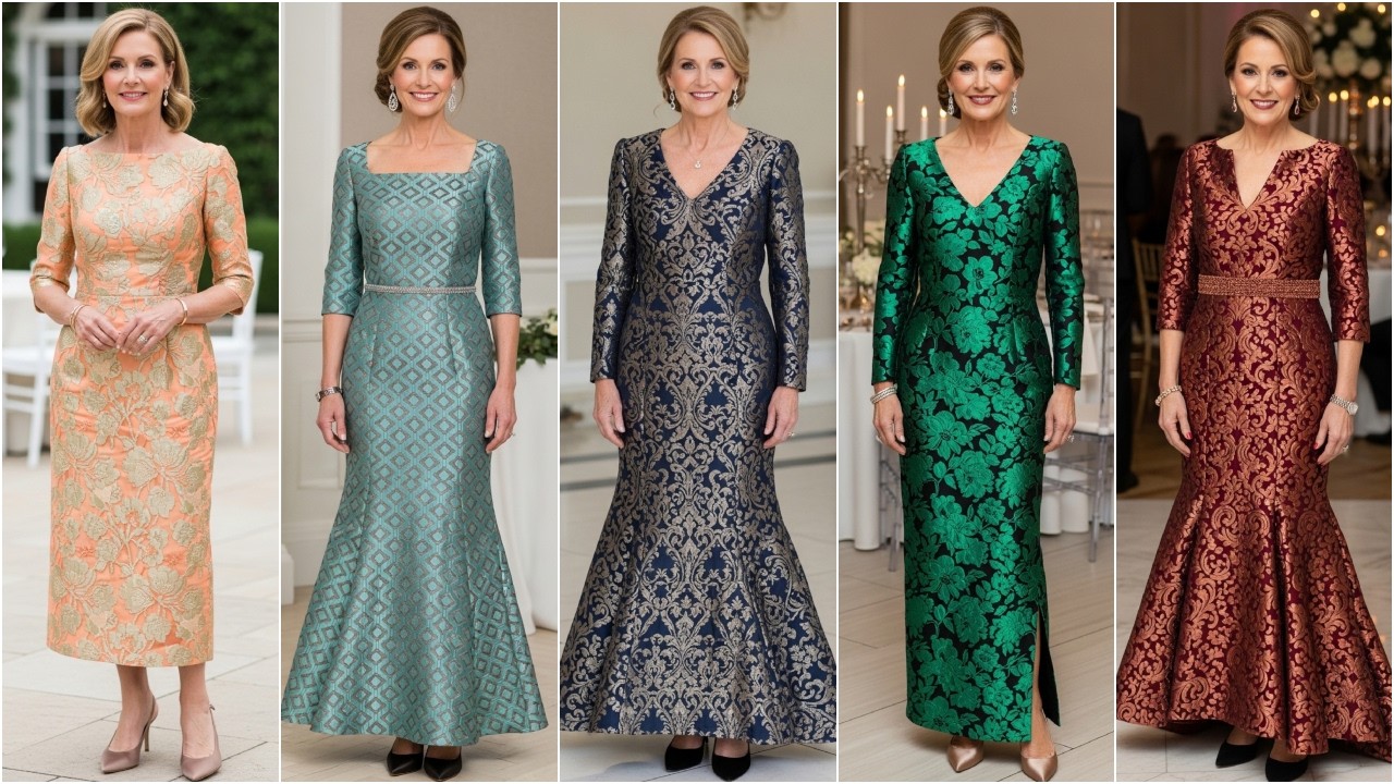 Gorgeous Brocade Mother of the Bride Gowns for Formal Weddings: Best Colors & Silhouettes 2026