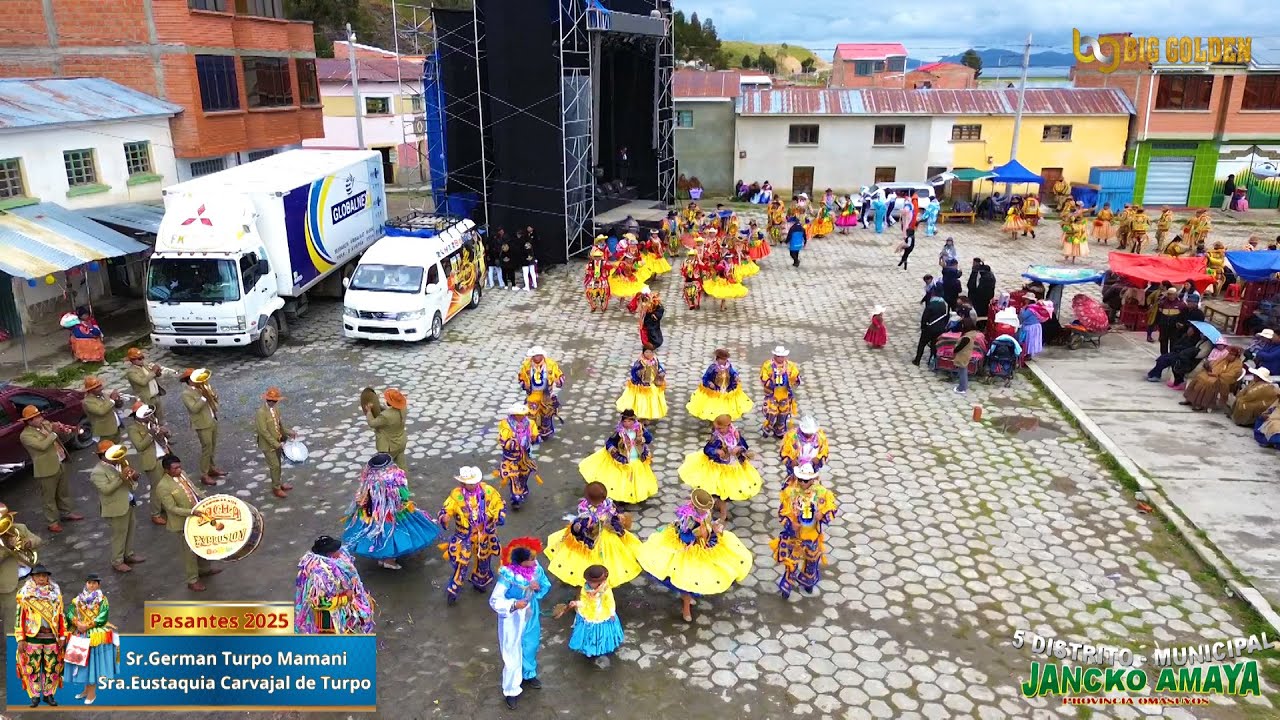Gran entrada de ch'utas en JANCKO AMAYA 2025 Provincia Omasuyos