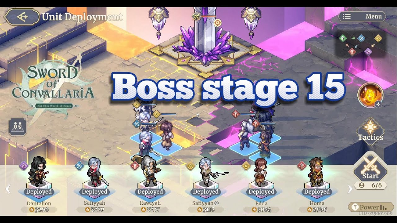 Sword of Convallaria - Boss stage 15