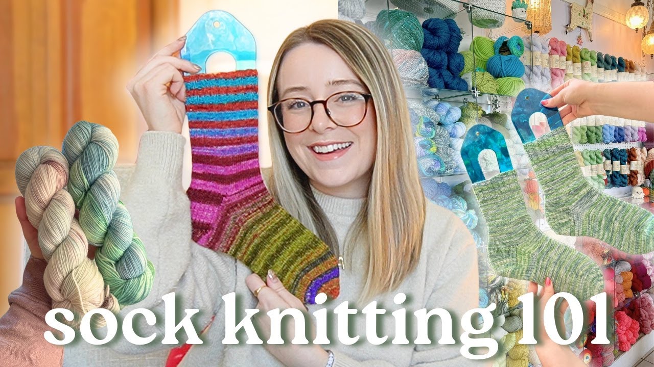 how to knit the coziest socks 🧦 everything you need to know BEFORE you start! sock knitting 101