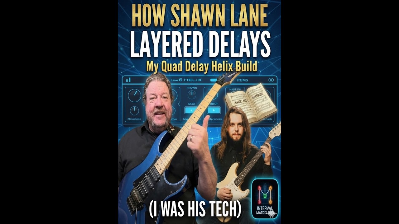 Shawn Lane’s Layered Delay Philosophy — Studio Breakdown (Helix + Logic)
