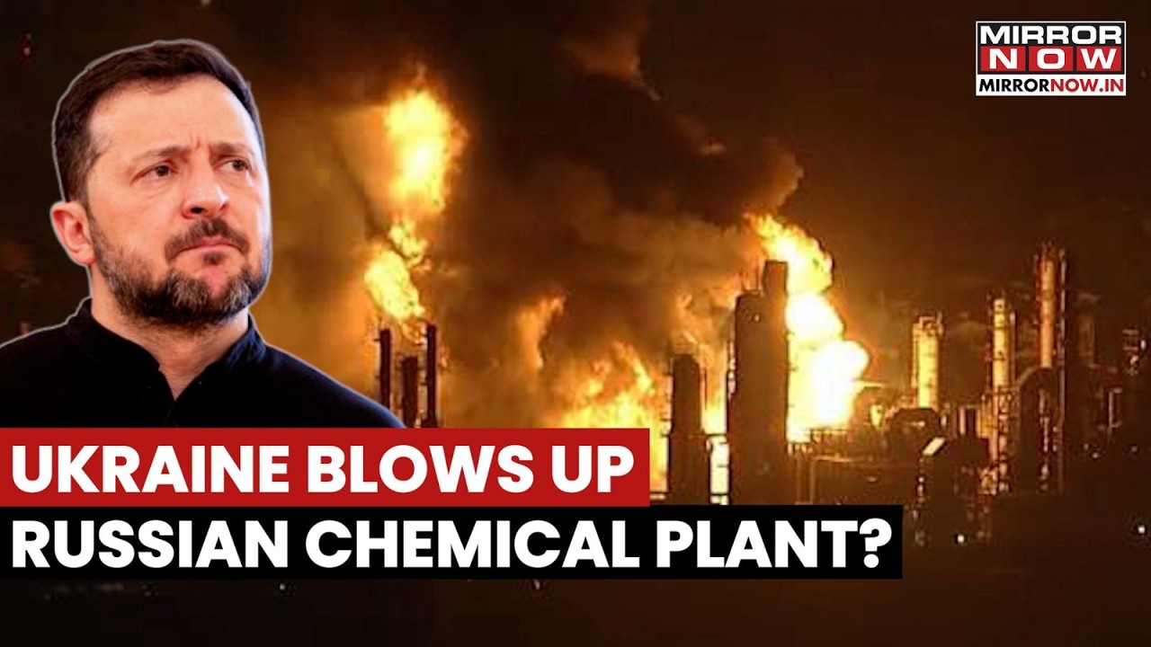 Ukraine Hits Russia Deep: Chemical Plant Blasted as Drone War Escalates Inside Tula Region | Watch