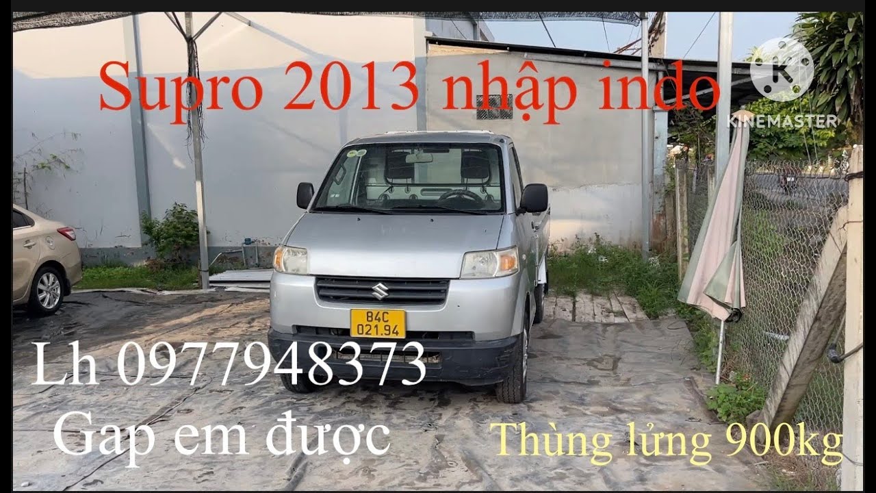 Suzuki pro 2013 nhập tải thùng lửng 900kg được Trang bị máy lạnh trợ lực lái máy số xin.