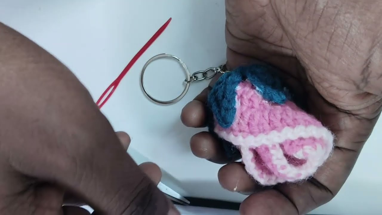 Rose 🌹 bud keychain tutorial in Tamil/crochet class for beginners in Tamil 
