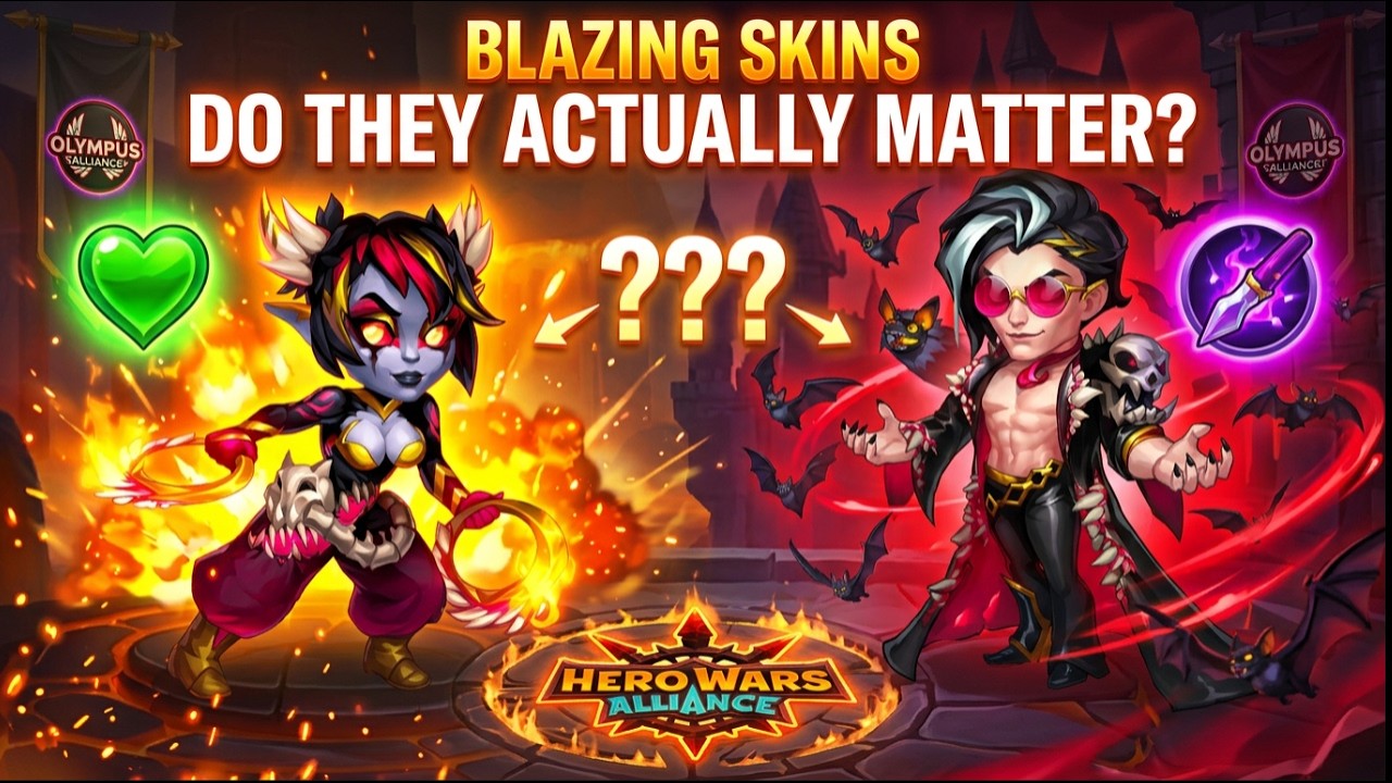 Стоят ли новые скины Blazing своих денег? Мы их протестировали! Альянс в Войнах Героев!