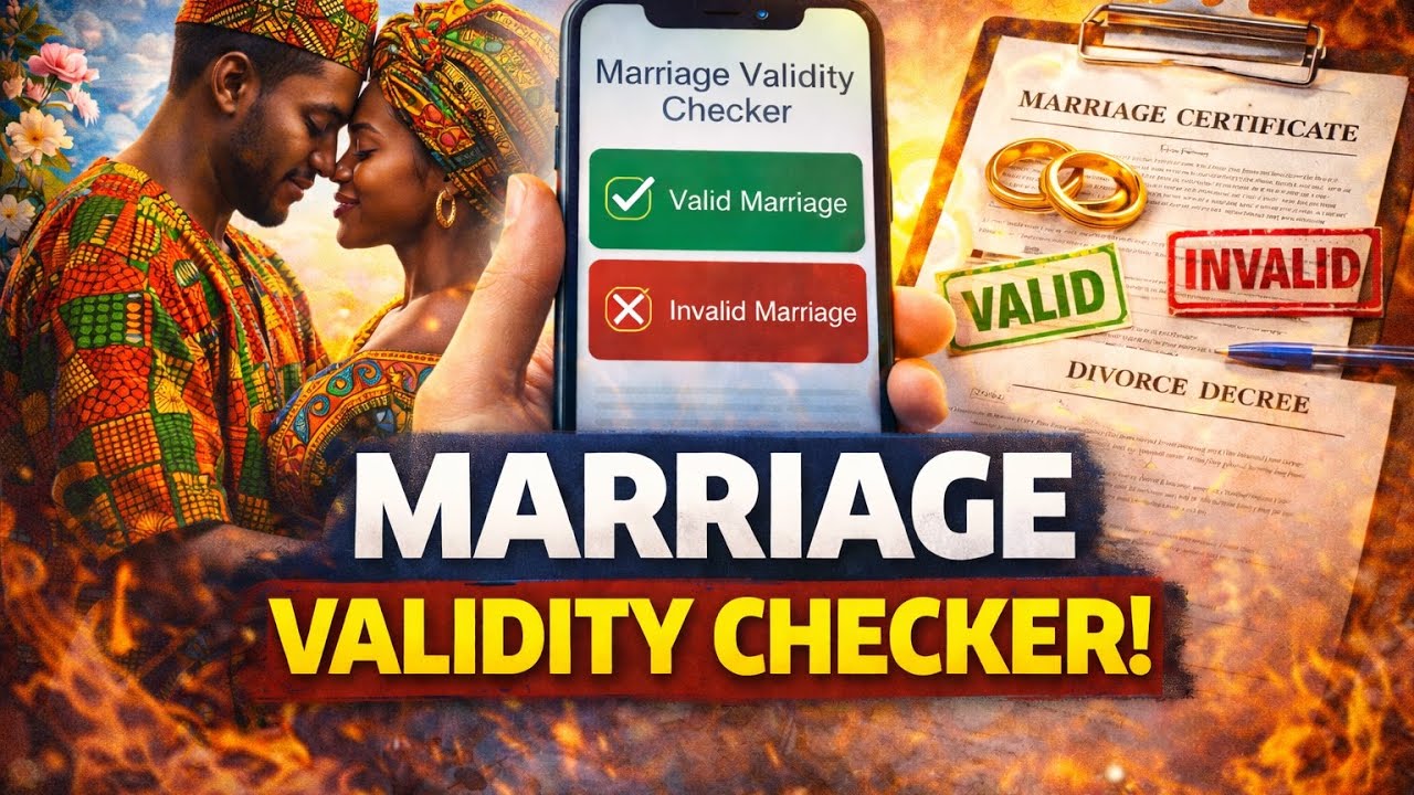 Watch This Video To Confirm If Your Marriage Is Truly Valid in Law?