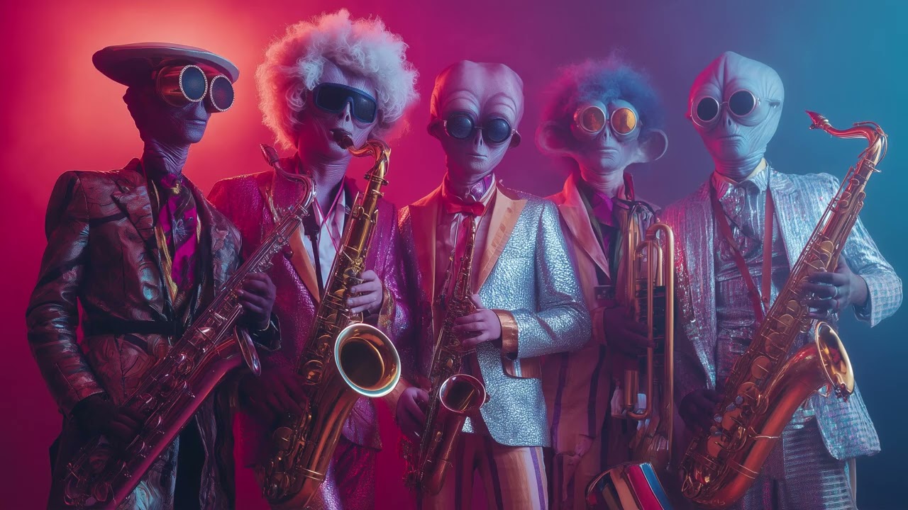 Alien Band The Groovetronians 👽 1hr Non Stop Retro Funk Disco Mix #alienfunk #funkyjazz