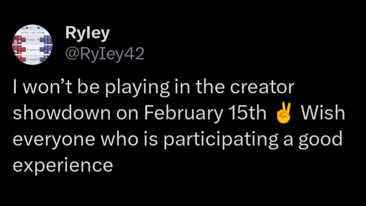 Why I WITHDREW from the Creator Showdown Tournament.. 