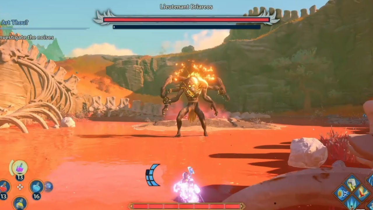 IMMORTALS FENYX RISING | LIEUTENANT BRIAREOS (BOSS FIGHT & LOCATION)