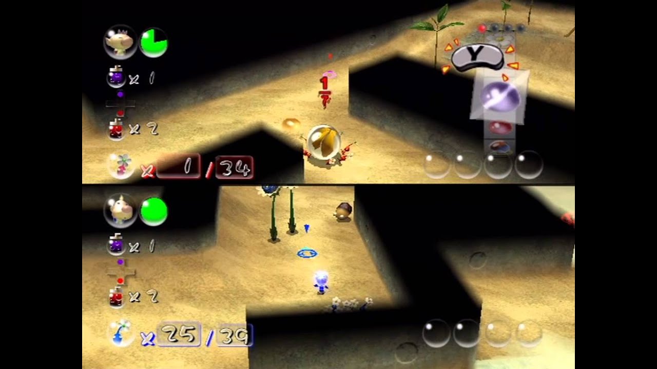 Pikmin 2-Player Battle: Angle Maze Redux