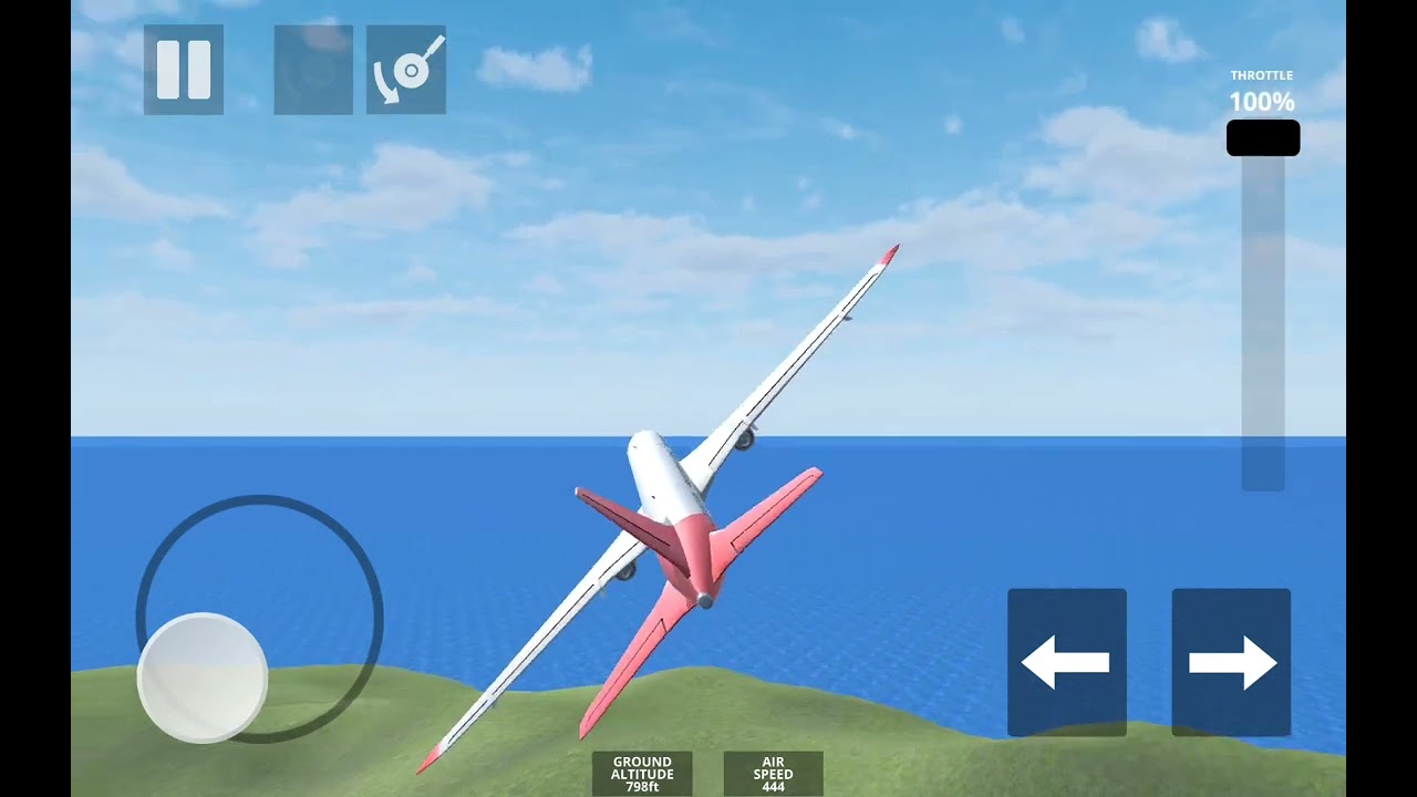 A brutal airplane crash in plane crash flight simulator.🛬🔥💀