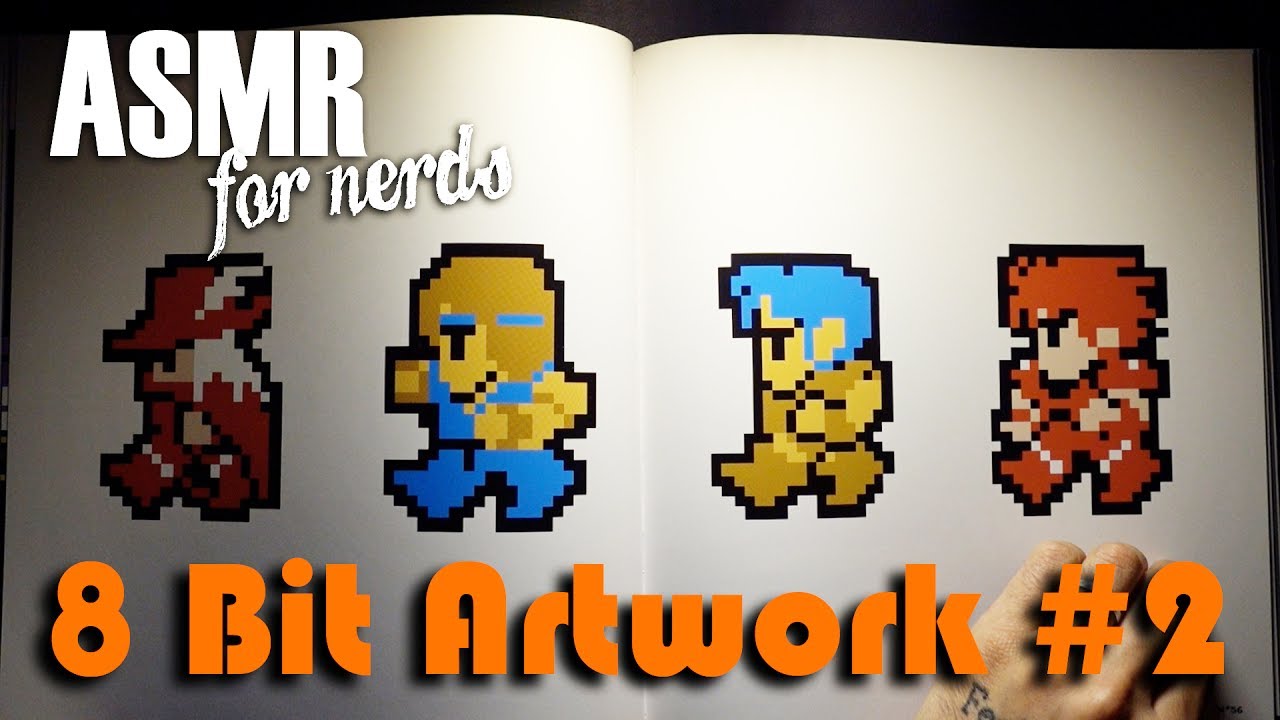Retro Video Game Nintendo Art Book #2 - ASMR Reading - Super Mario Bros, Megaman, Duck Hunt