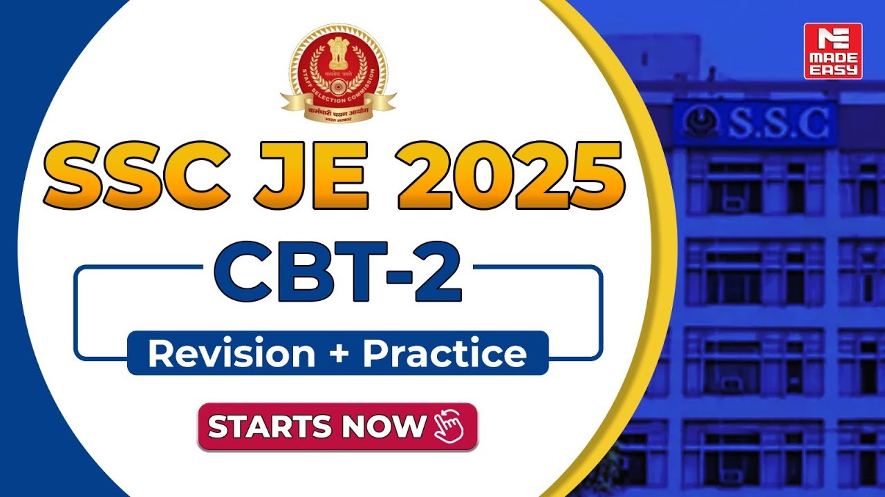 Ready for SSC JE CBT-2 2025? Join the Ultimate Revision & Practice Batch | MADE EASY