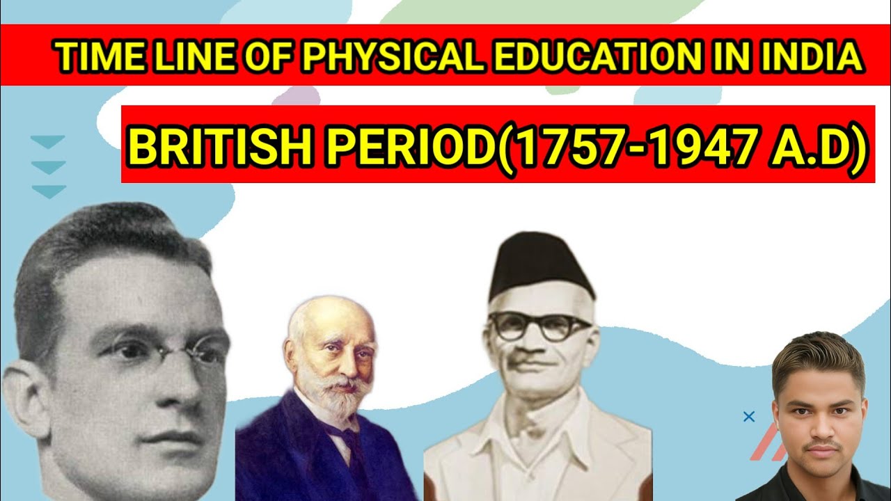 Time line of Physical Education in India || British Period (1757-1947) ||