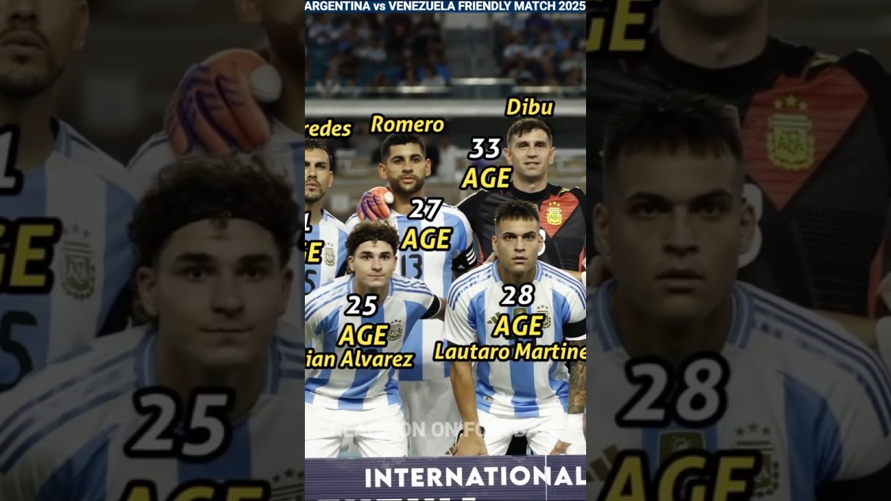Argentina 1 - 0 Venezuela | International Friendly Football Match | Football Players Current Age 🔥