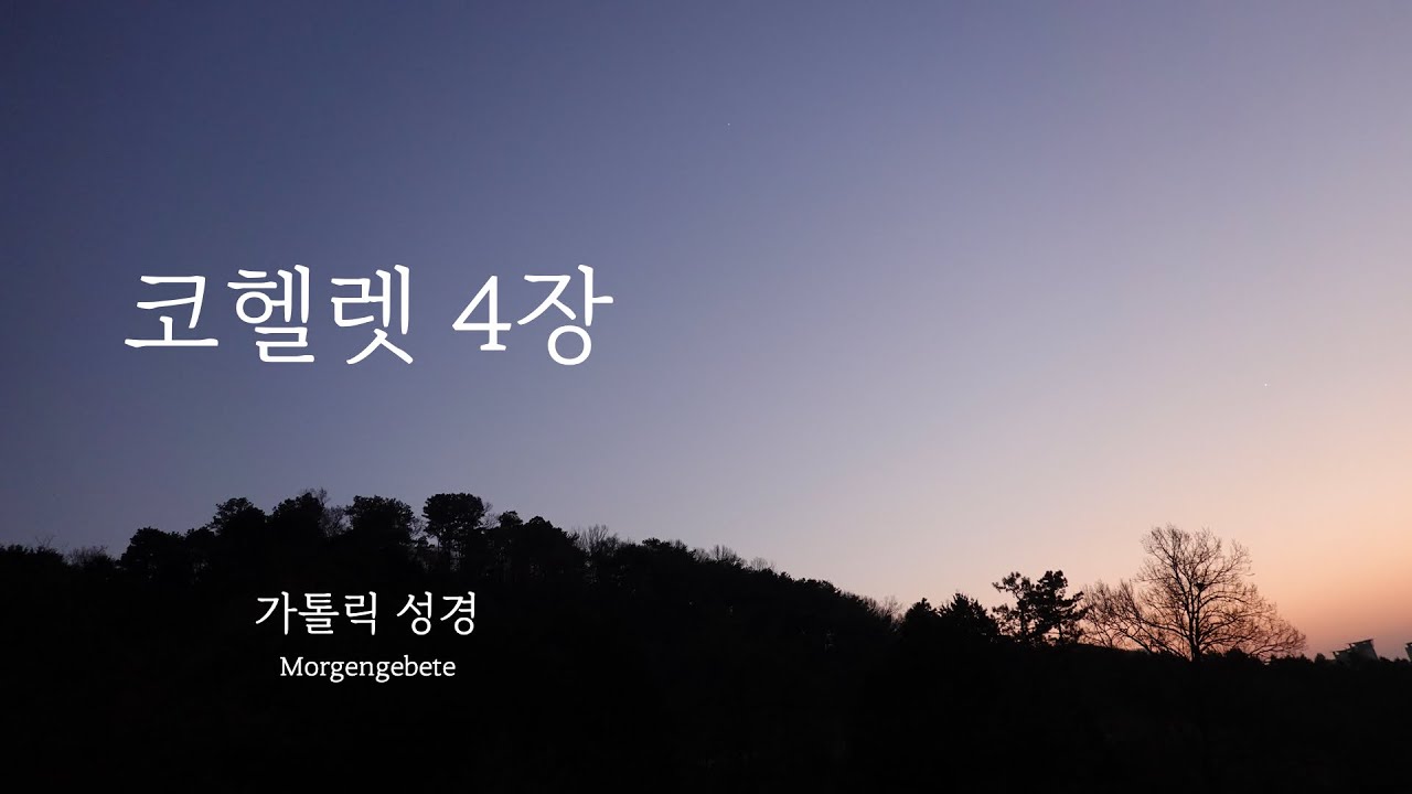 가톨릭 성경 - 코헬렛 4장