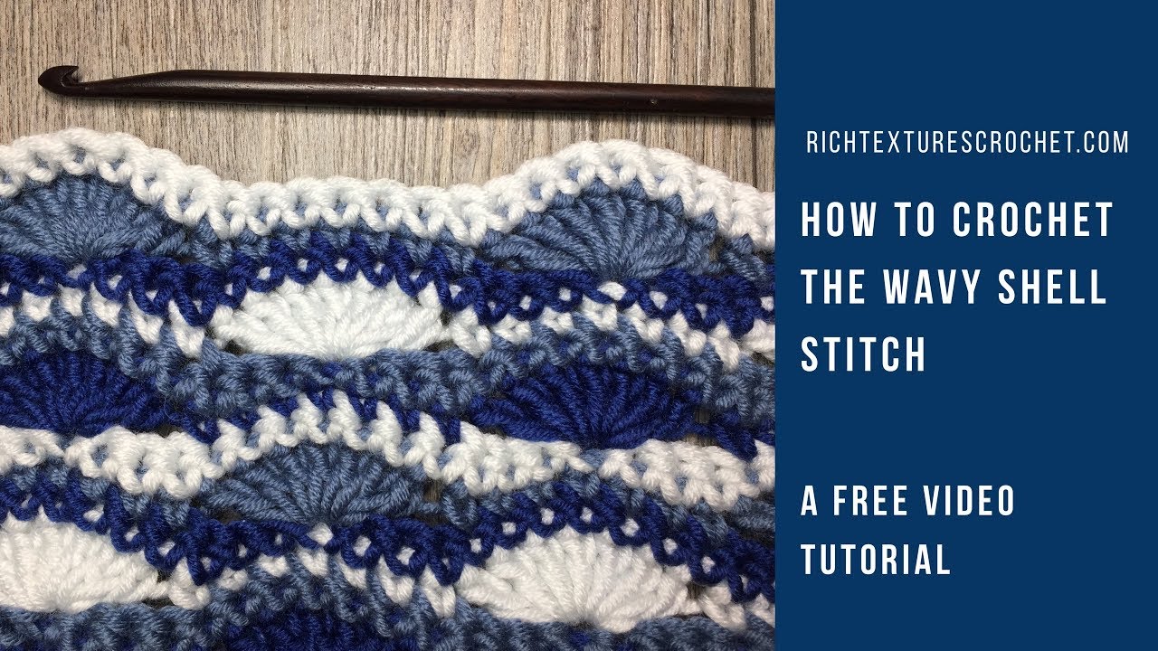 Wavy Shell Stitch - How to Crochet