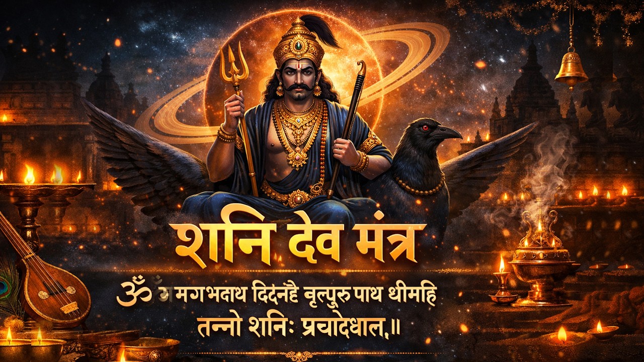 Powerful Shani Mantra | Remove Negative Energy & Bad Luck | Shani Dev Divine Chant | #bhaktisong