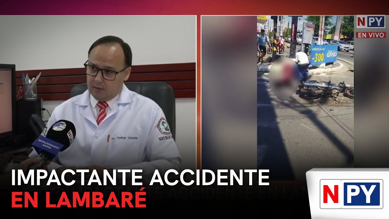 Impactante accidente en Lambaré