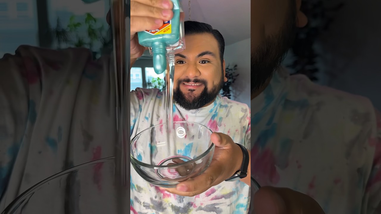 Let&rsquo;s make some CRUNCHY slime! 😱 #shorts #slime #crunchy #crunchyslime