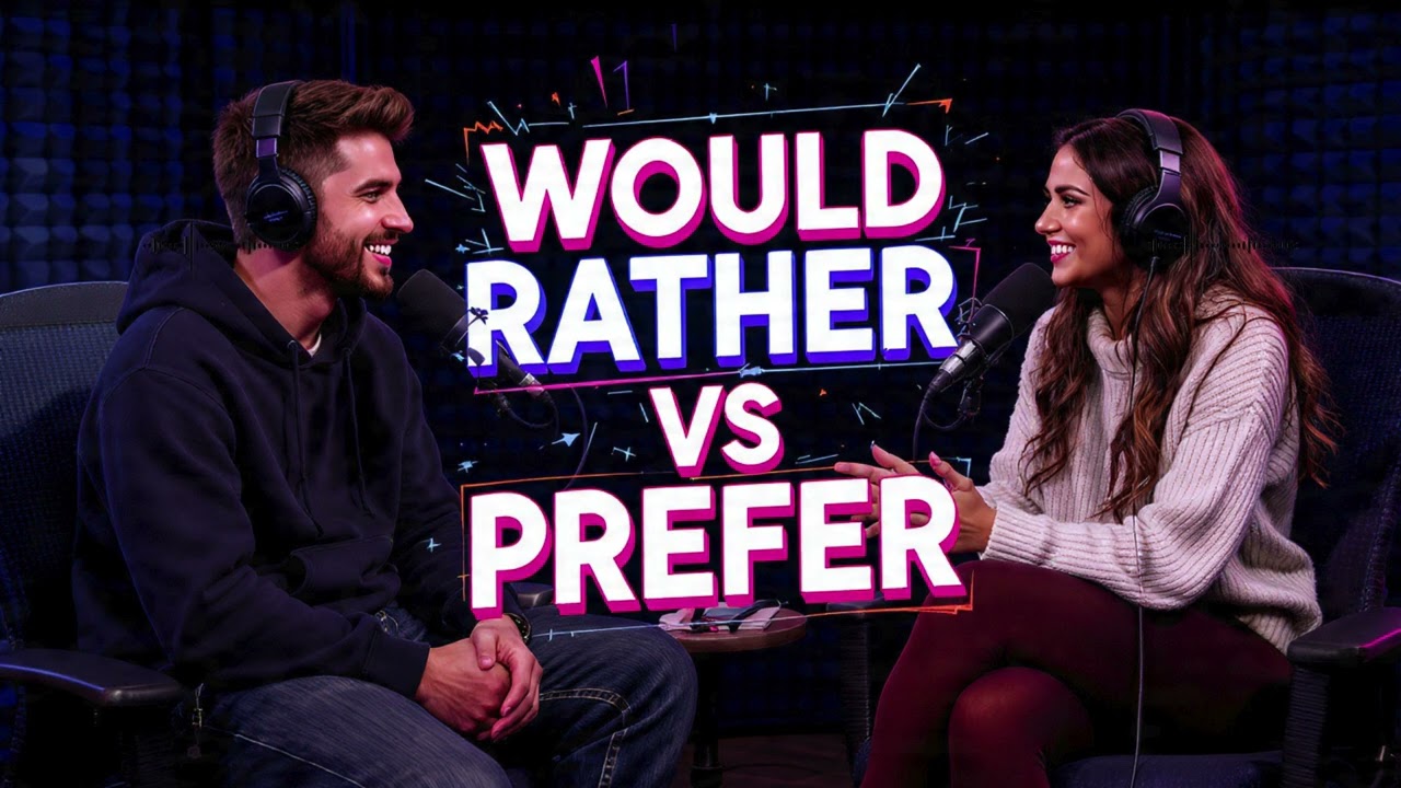Would Rather vs. Prefer: English Listening Practice (Podcast)