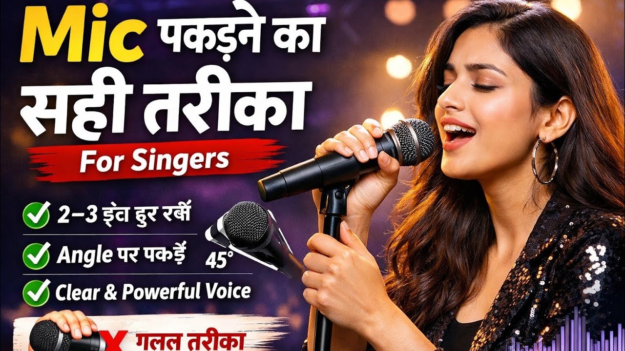 90% Singers Mic ऐसे गलत पकड़ते हैं! सही तरीका सीखें