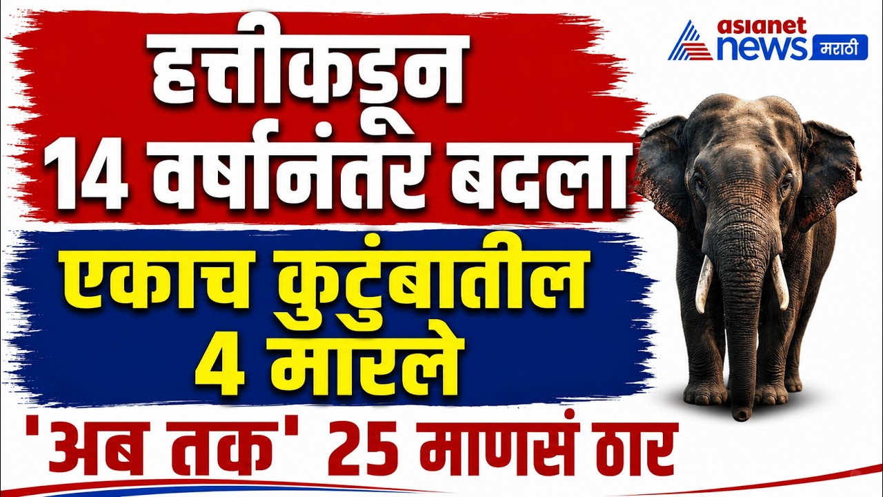 Dhurbe elephant story | हत्तीचा 14 वर्षांनी बदला, घरातले 4 मारले, अब तक 25 ठार true story marathi