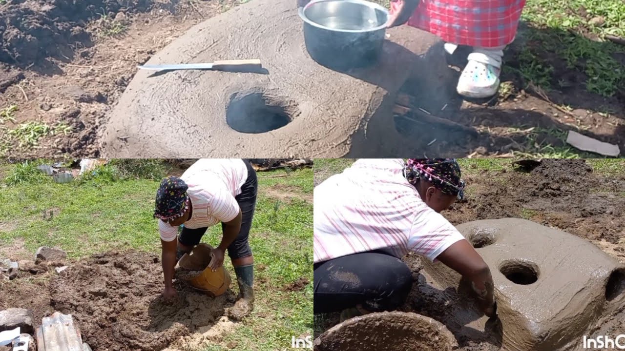 DIY How To Make A Traditional Firewood Stove/Jiko Using Mad//African Village