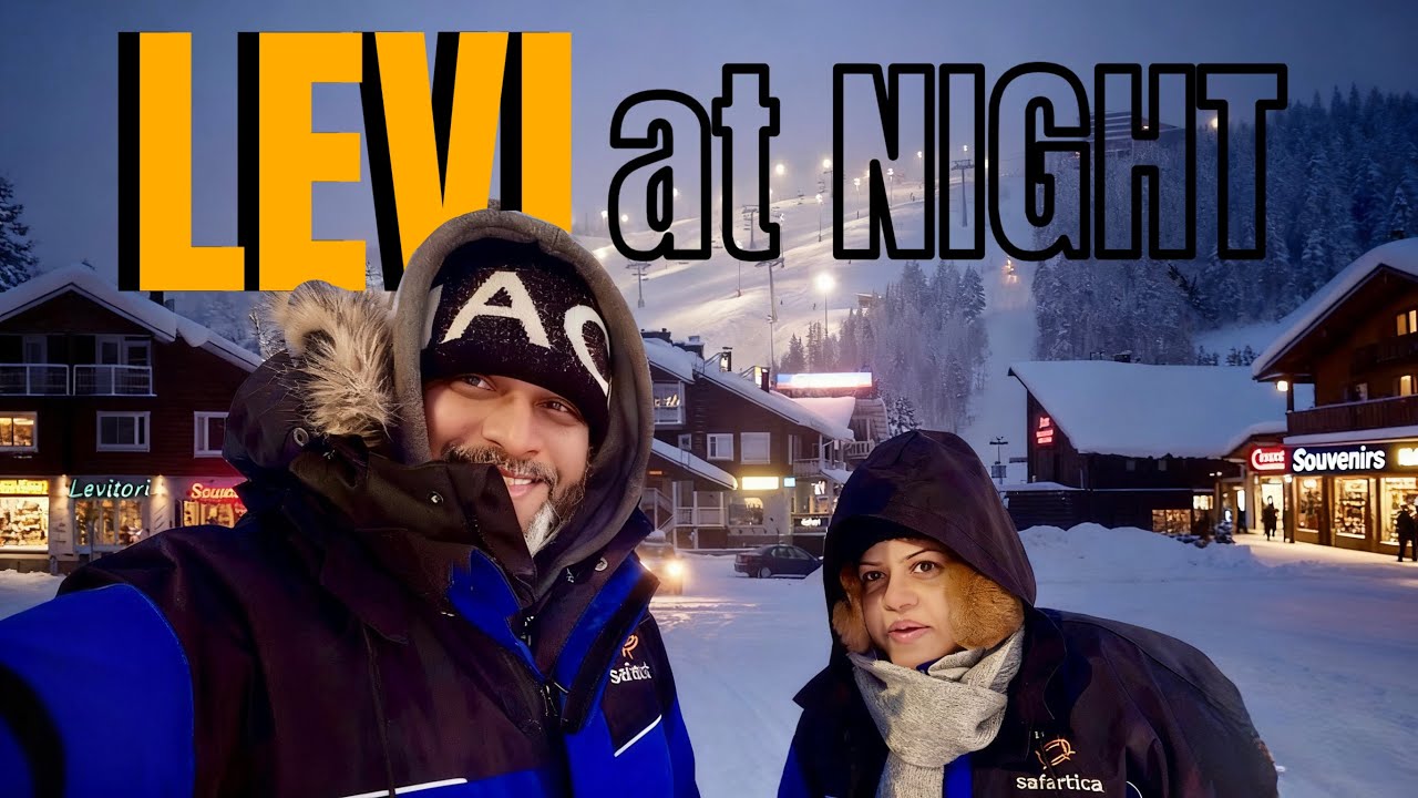 LEVI Ski Resort at Night: Arctic Chill (-20°C) & Village Vibes!