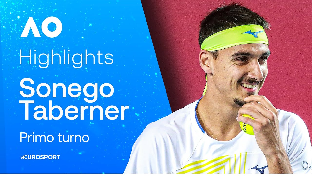 SONEGO, primo turno travolgente contro TABERNER | HIGHLIGHTS | AUSTRALIAN OPEN 2026