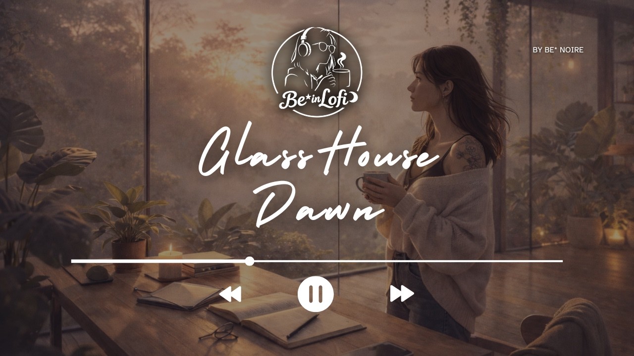 Glasshouse Dawn 🌿 Morning LoFi Beats for Focus & Study | be* in lofi