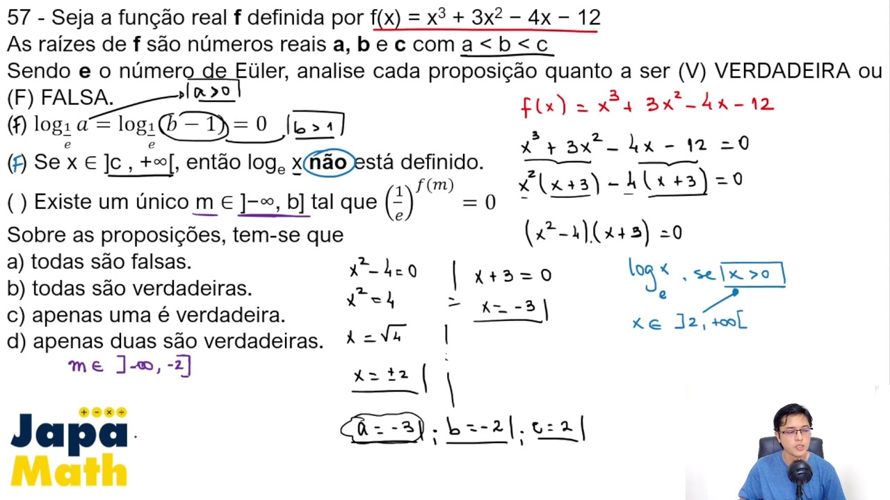 Prova AFA Resolvida(2022 - 2023) - Matem&aacute;tica - Quest&atilde;o 57