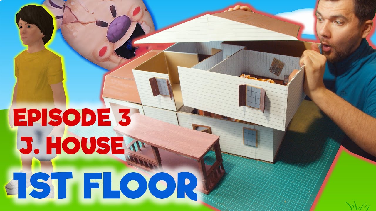 Creating ICE SCREAM Cardboard House from EPISODE 3. Real Life DIY PART 2