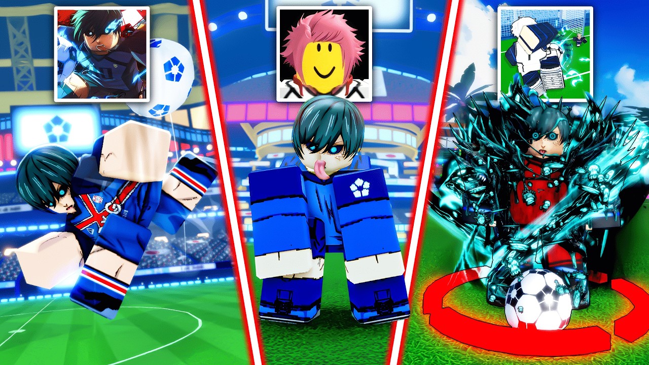 Использование РИН ИТОСИ в различных играх Roblox Blue Lock!