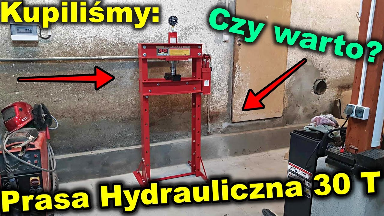 Kupiliśmy: Chińska Prasa hydrauliczna 30 Ton | Czy warto to kupić? czy może dopłacić? | Montaż Prasy