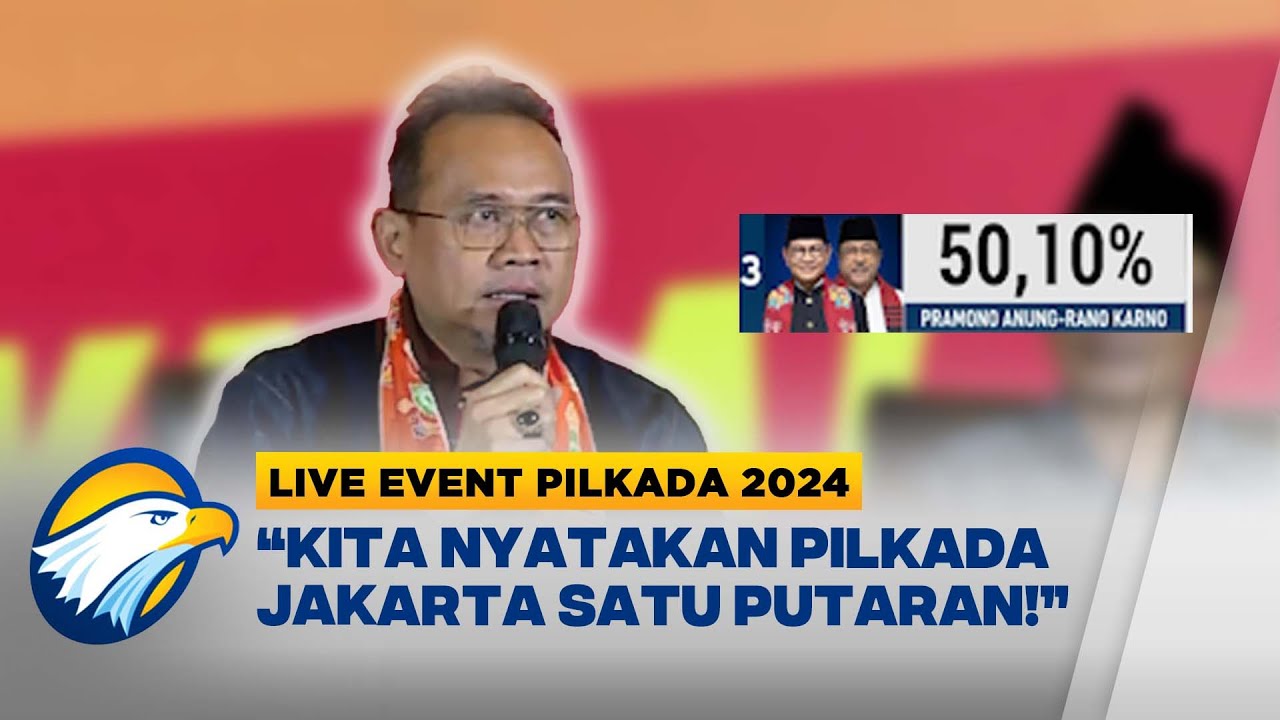 LIVE EVENT - Tim Pramono 'PEDE' Pilkada Jakarta Satu Putaran