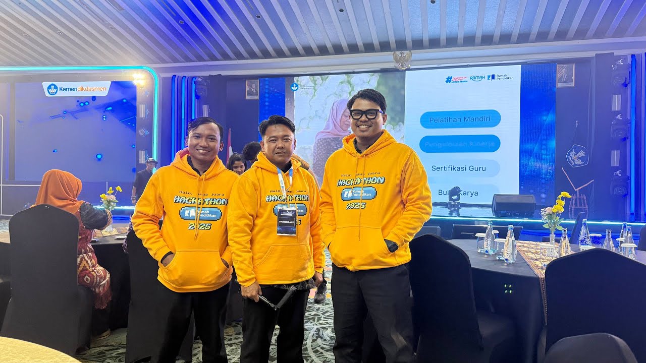 ( Pasca ) Tahap Presentasi Wawancara Lomba Hackathon Rumah Pendidikan Tahun 2025 Tim Level Up
