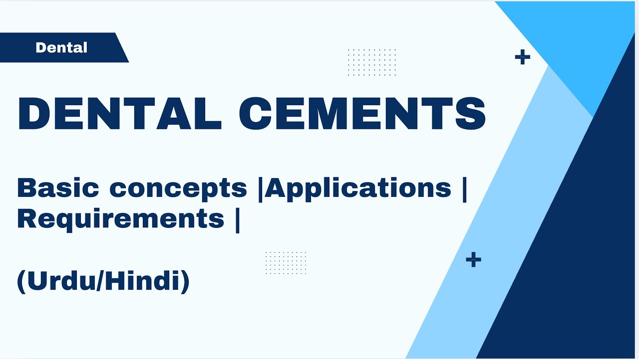 Requirements of Dental Cements for Lining, Base, and Luting Applications