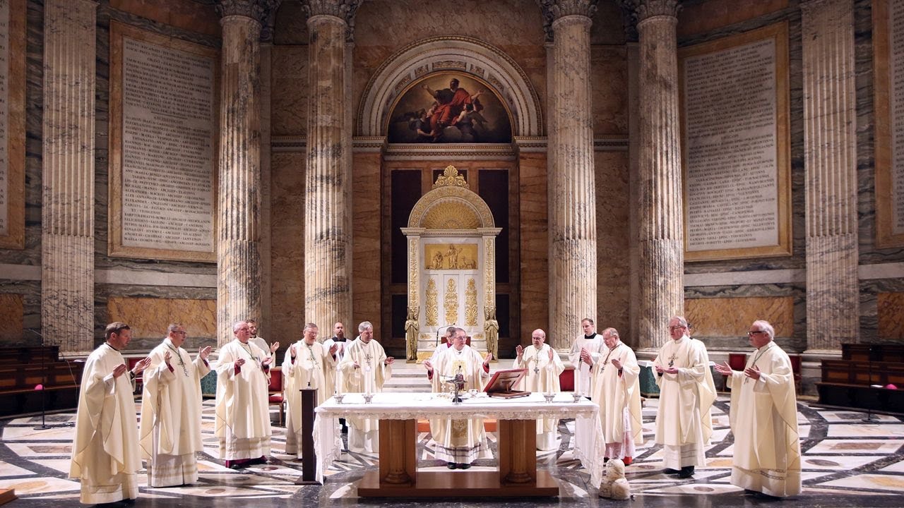 Bisschoppen vieren eucharistie in Sint Paulus Buiten de Muren - Ad Limina