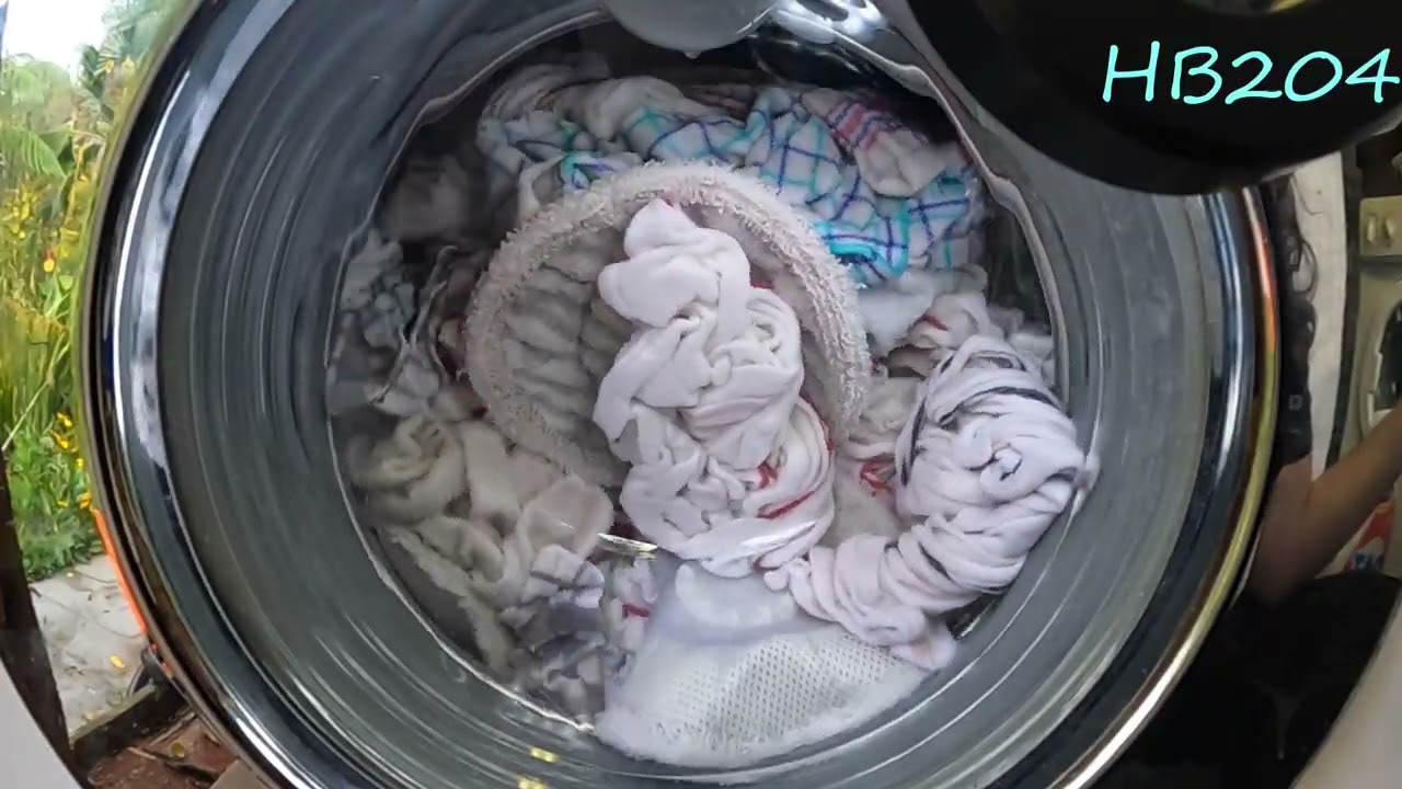 Miele W3204 Cottons 60 WaterPlus- Full load of teatowels (Extra Video)