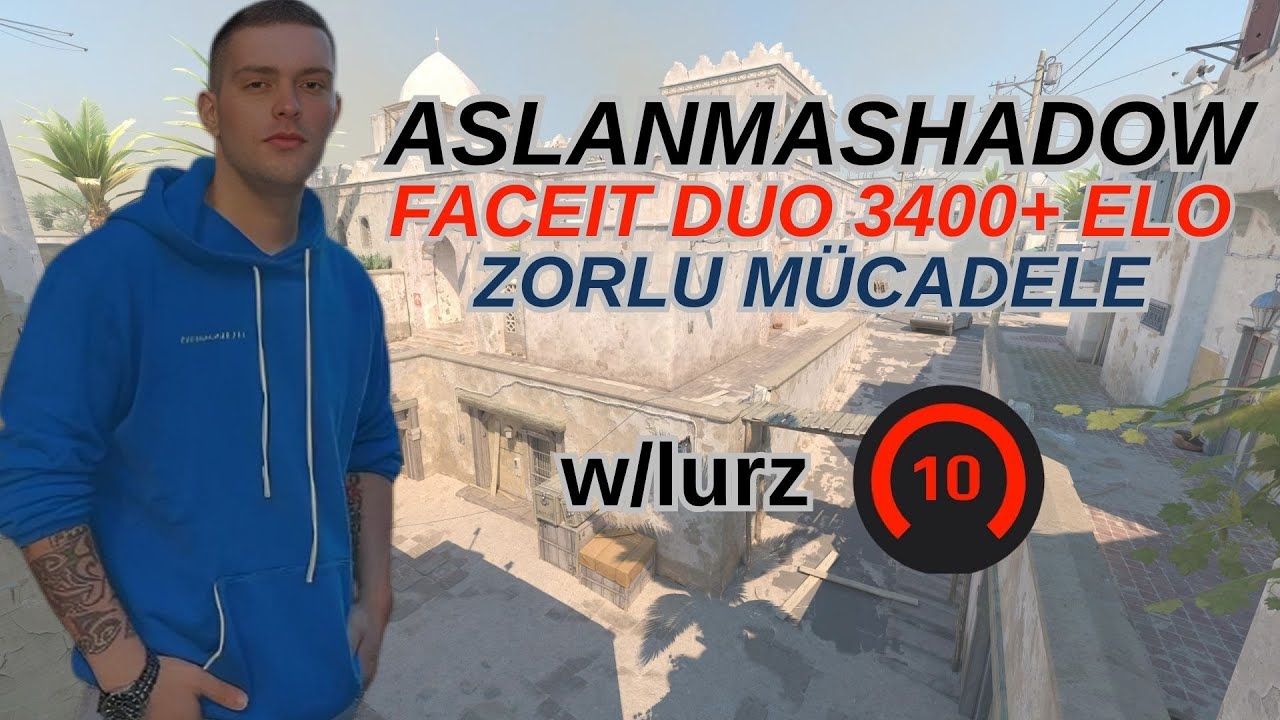 ASLANMASHADOW ZORLU MÜCADELE | FACEIT DUO 3400+ ELO | CS2 INFERNO w/lurzy0y0