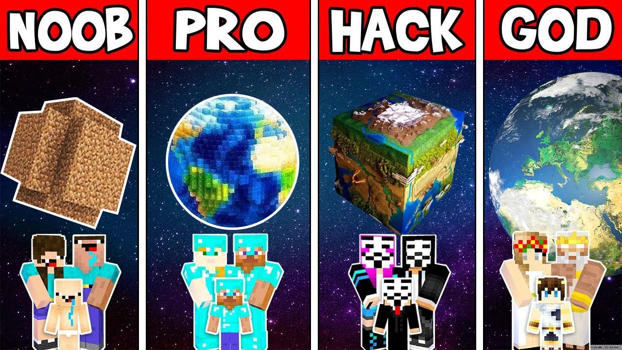 Minecraft NOOB vs PRO vs HACKER vs GOD PLANET EARTH HOUSE CHALLENGE in Minecraft SHORTS Animation